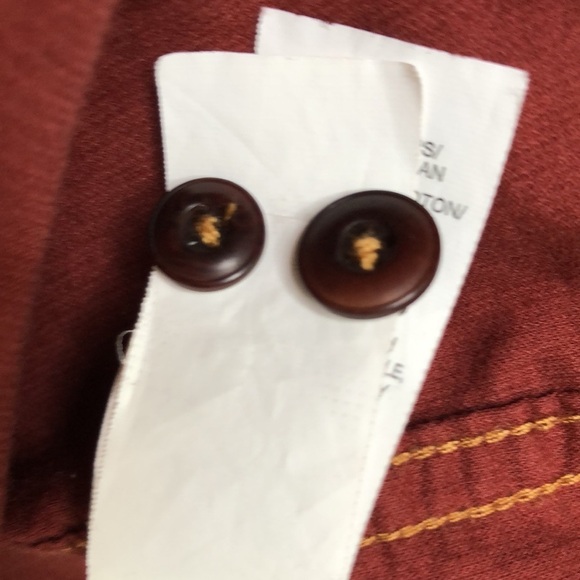 Lucky Brand Shirt Mens  Long Sleeve Rust Button Up Lightweight Pocket Size XXL - Picture 9 of 11